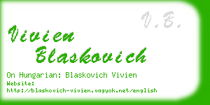 vivien blaskovich business card